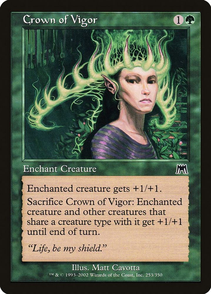 2002 Magic: The Gathering: Onslaught (ONS) - Crown of Vigor (#253, Common) (, Near Mint)