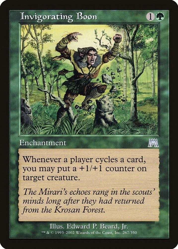 2002 Magic: The Gathering: Onslaught (ONS) - Invigorating Boon (#267, Uncommon) (, Near Mint)