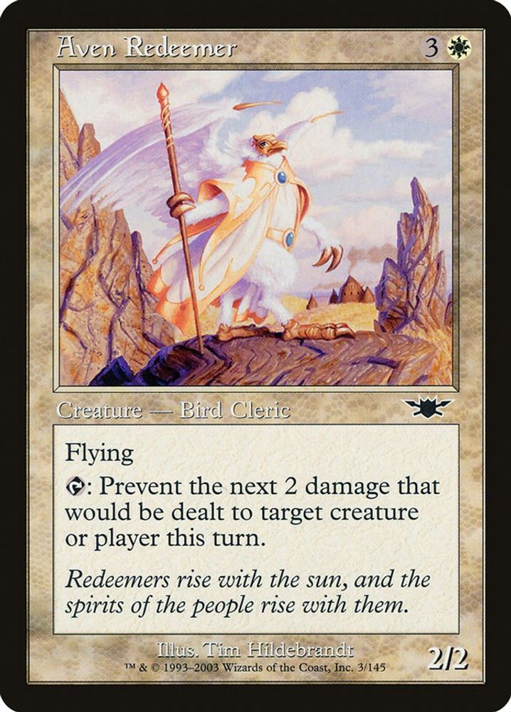 2003 Magic: The Gathering: Legions (LGN) - Aven Redeemer (#3, Common) (, Near Mint)