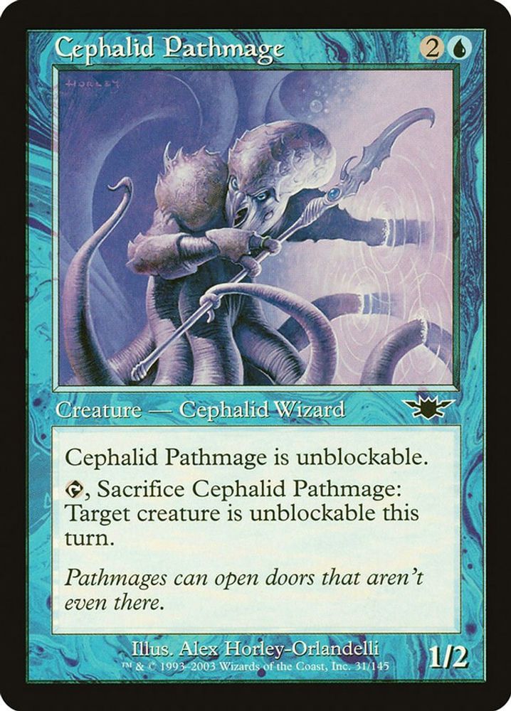 2003 Magic: The Gathering: Legions (LGN) - Cephalid Pathmage (#31, Common) (, Near Mint)