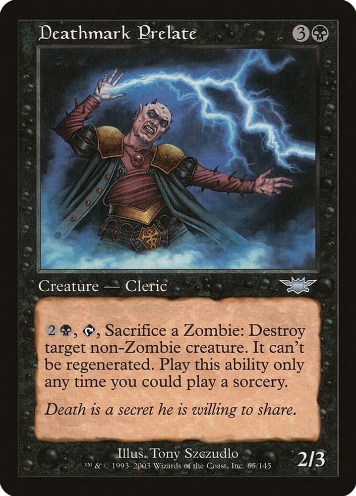 2003 Magic: The Gathering: Legions (LGN) - Deathmark Prelate (#65, Uncommon) (, Near Mint)