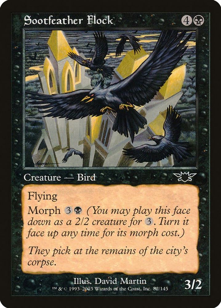 2003 Magic: The Gathering: Legions (LGN) - Sootfeather Flock (#82, Common) (, Near Mint)