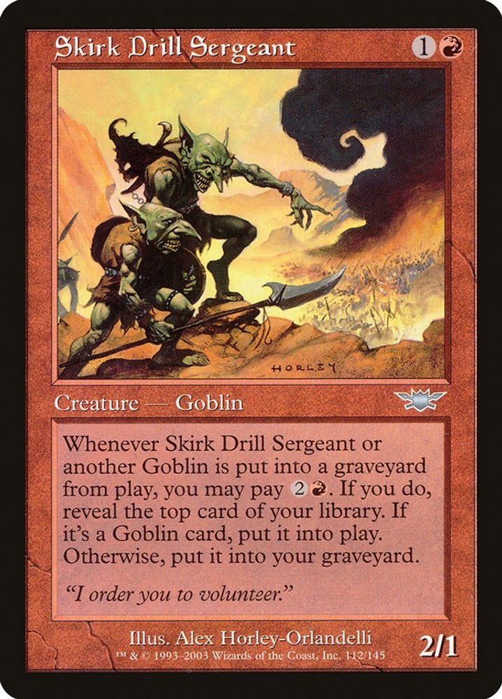 2003 Magic: The Gathering: Legions (LGN) - Skirk Drill Sergeant (#112, Uncommon) (, Near Mint)