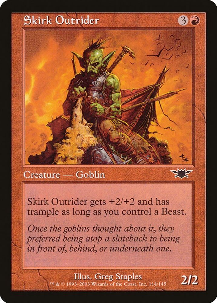 2003 Magic: The Gathering: Legions (LGN) - Skirk Outrider (#114, Common) (, Near Mint)