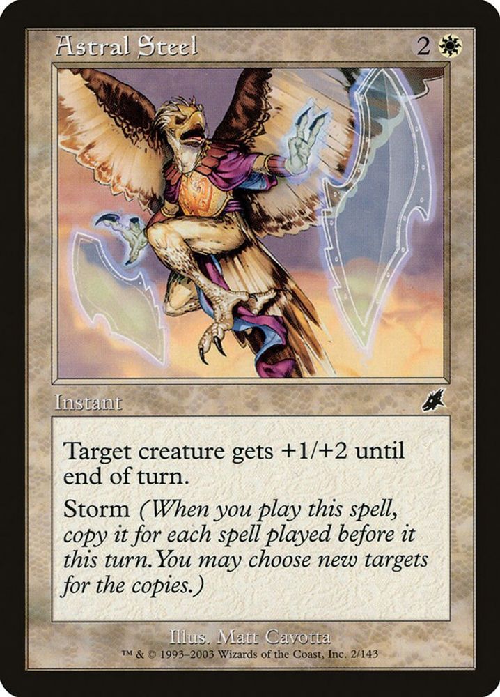 2003 Magic: The Gathering: Scourge (SCG) - Astral Steel (#2, Common) (, Near Mint)