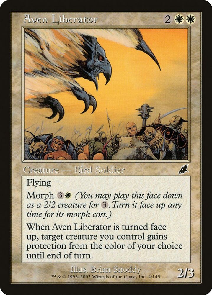 2003 Magic: The Gathering: Scourge (SCG) - Aven Liberator (#4, Common) (, Near Mint)