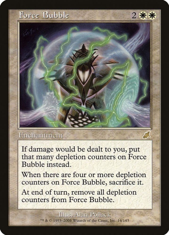 2003 Magic: The Gathering: Scourge (SCG) - Force Bubble (#14, Rare) (, Near Mint)