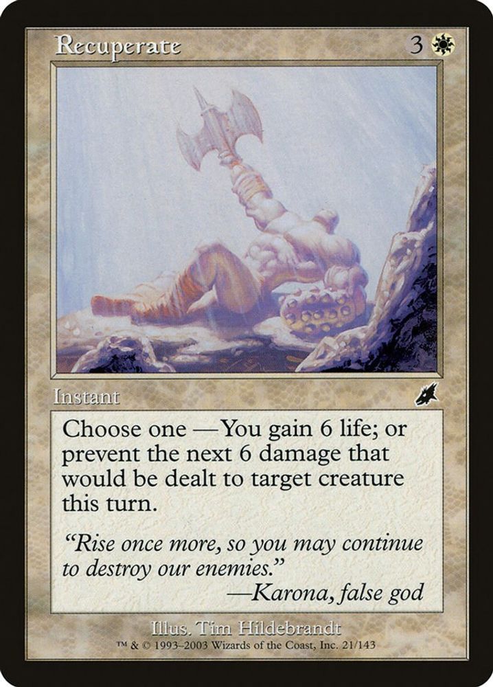 2003 Magic: The Gathering: Scourge (SCG) - Recuperate (#21, Common) (, Near Mint)