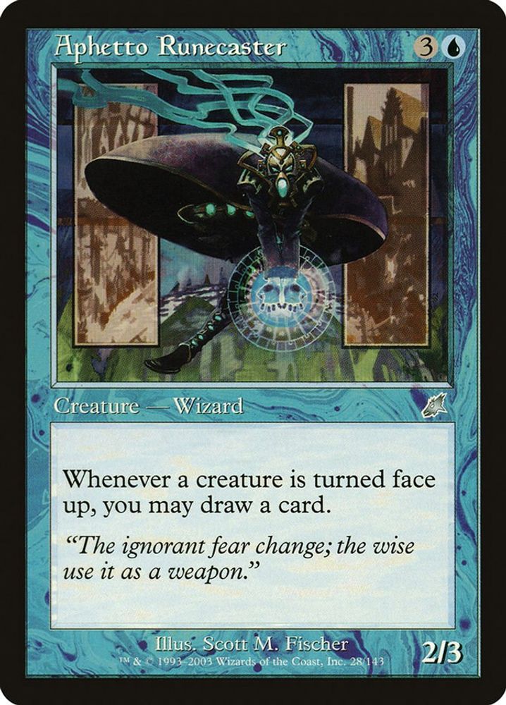 2003 Magic: The Gathering: Scourge (SCG) - Aphetto Runecaster (#28, Uncommon) (, Near Mint)