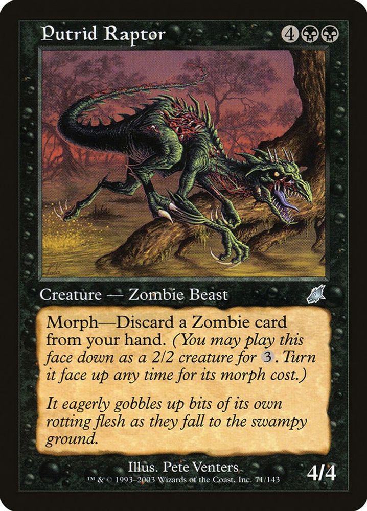 2003 Magic: The Gathering: Scourge (SCG) - Putrid Raptor (#71, Uncommon) (, Near Mint)