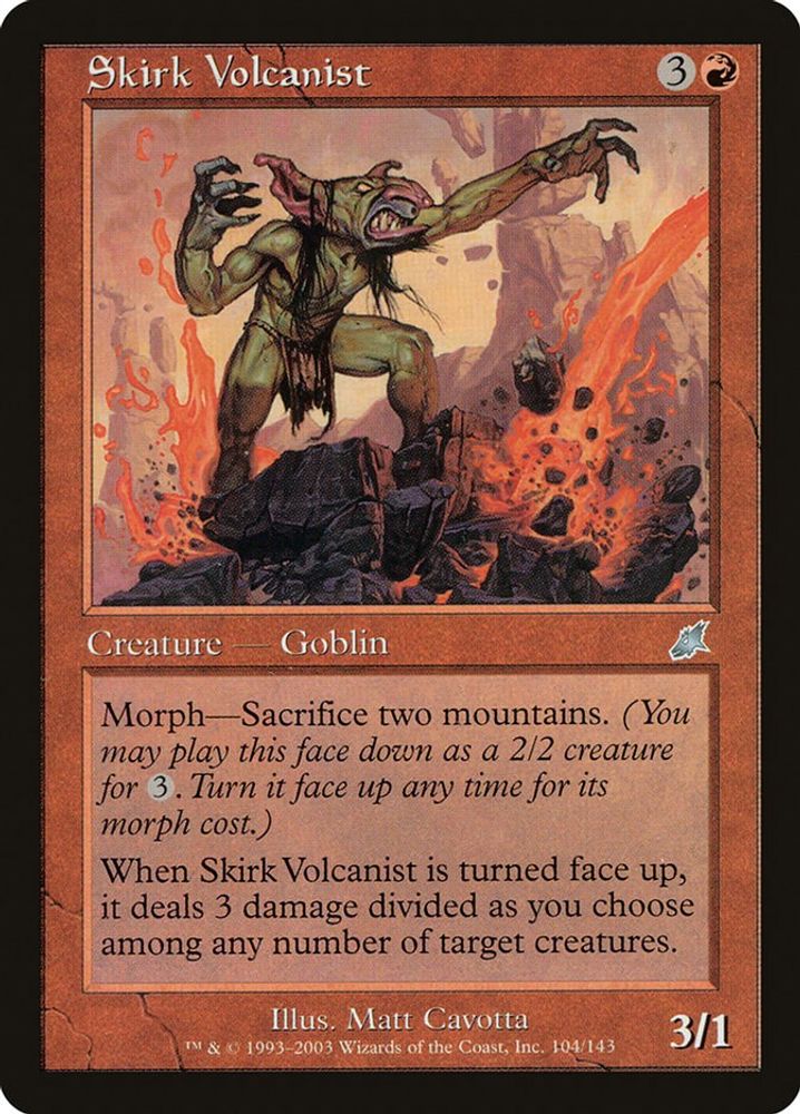 2003 Magic: The Gathering: Scourge (SCG) - Skirk Volcanist (#104, Uncommon) (, Near Mint)