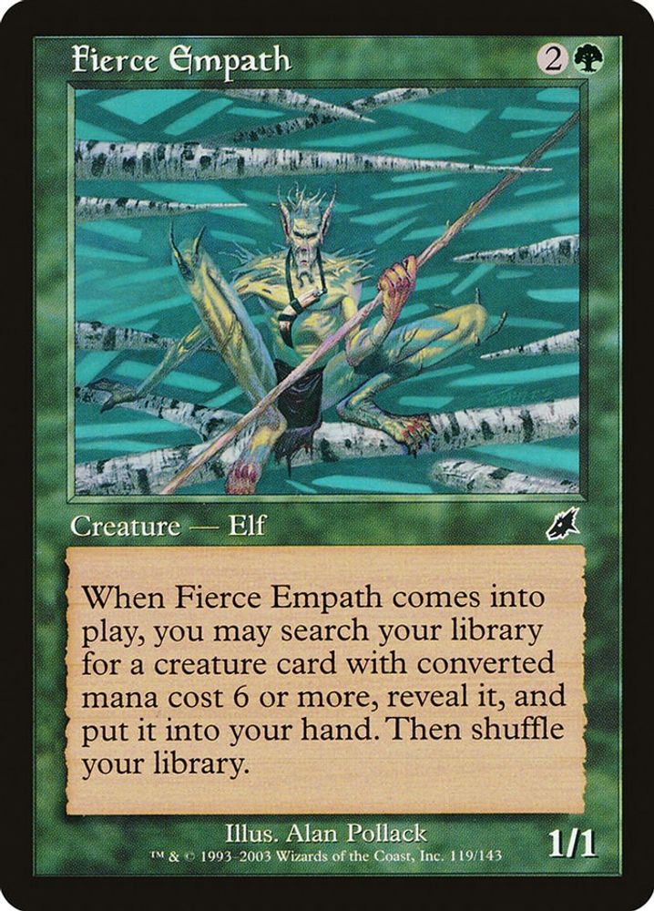 2003 Magic: The Gathering: Scourge (SCG) - Fierce Empath (#119, Common) (, Near Mint)