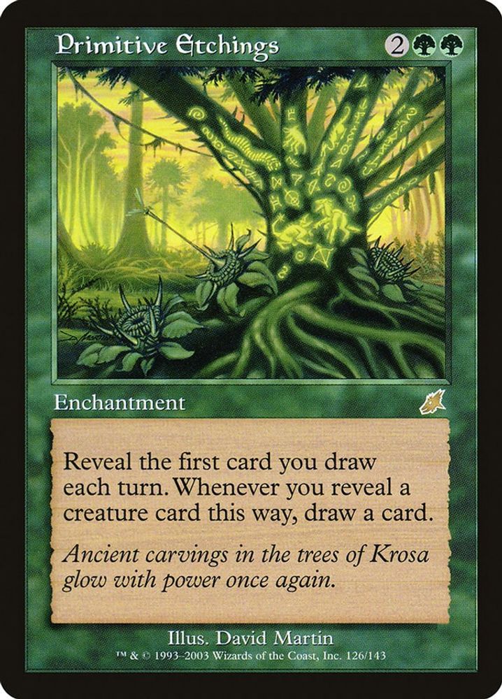 2003 Magic: The Gathering: Scourge (SCG) - Primitive Etchings (#126, Rare) (, Near Mint)