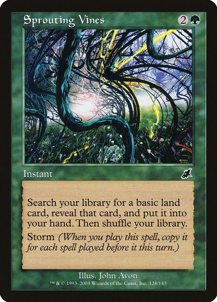 2003 Magic: The Gathering: Scourge (SCG) - Sprouting Vines (#128, Common) (, Near Mint)
