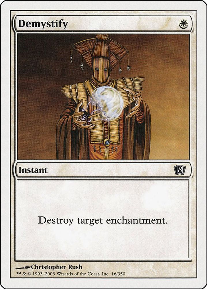 2003 Magic: The Gathering: 8th Edition (8ED) - Demystify (#16★, Common) (, Near Mint)