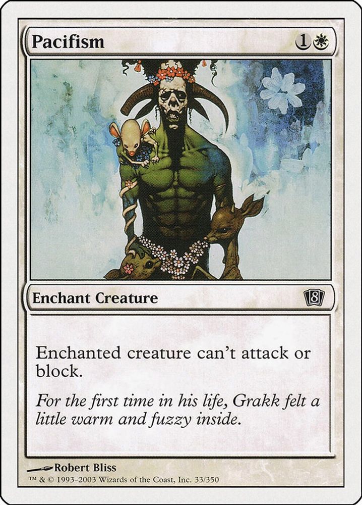 2003 Magic: The Gathering: 8th Edition (8ED) - Pacifism (#33★, Common) (, Near Mint)