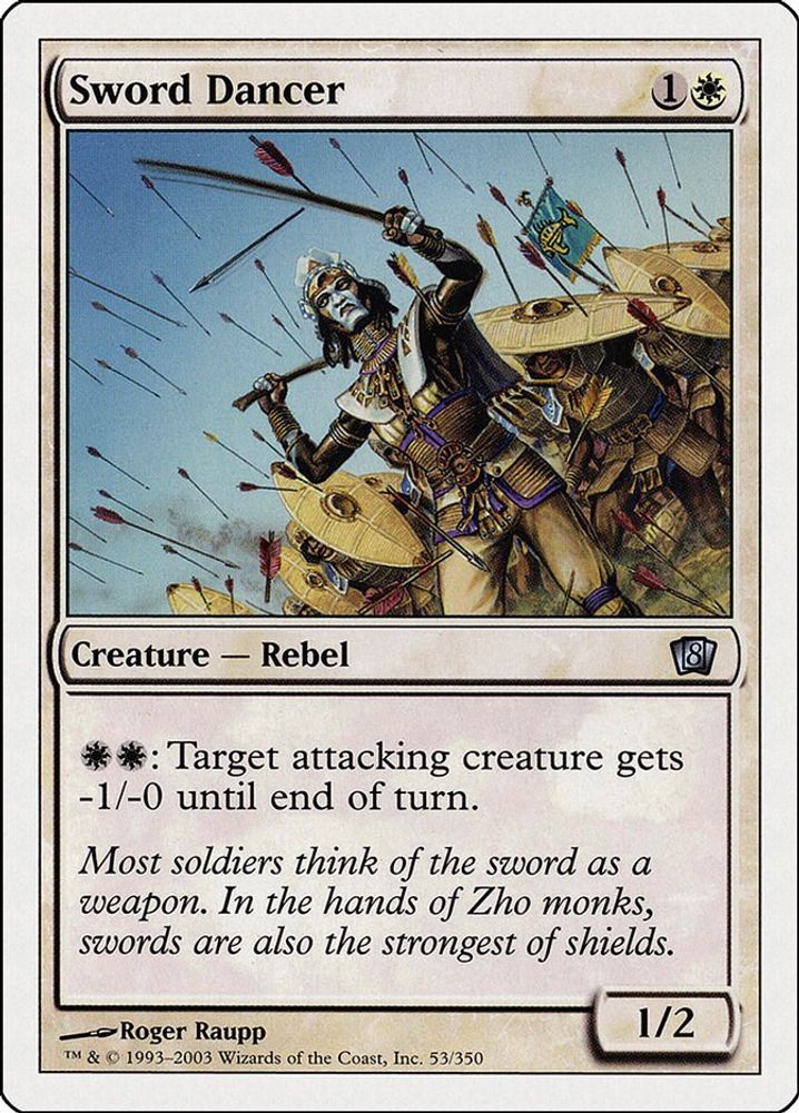 2003 Magic: The Gathering: 8th Edition (8ED) - Sword Dancer (#53★, Uncommon) (, Near Mint)