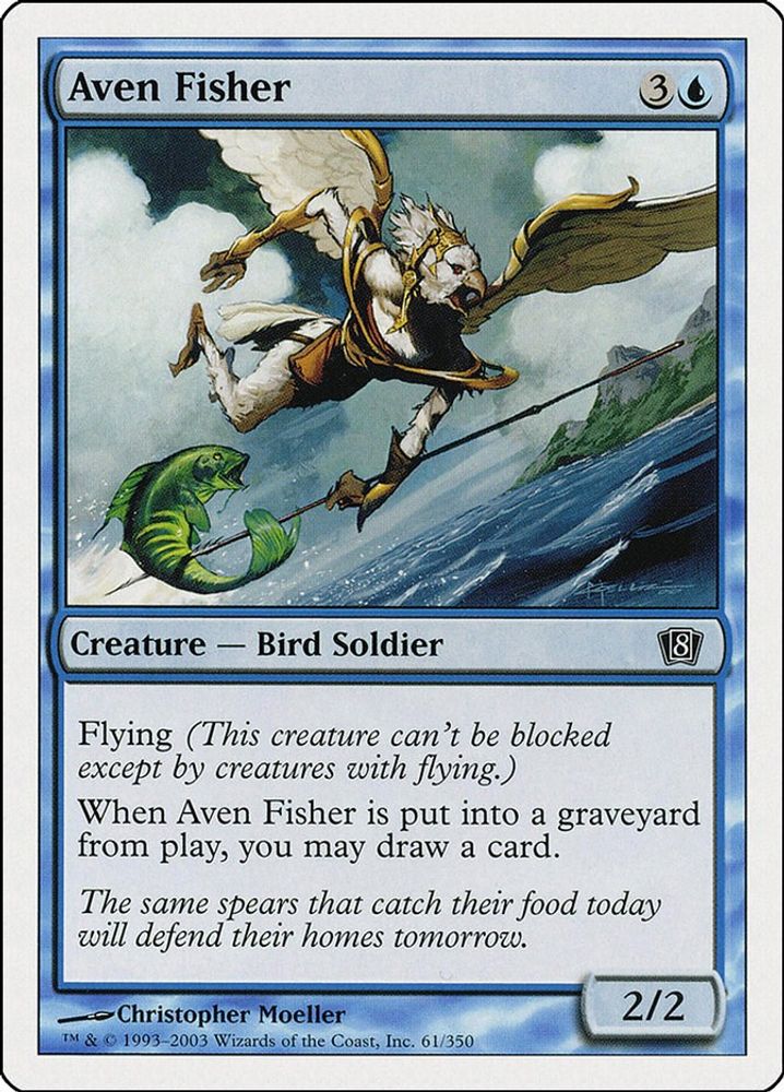 2003 Magic: The Gathering: 8th Edition (8ED) - Aven Fisher (#61★, Common) (, Near Mint)