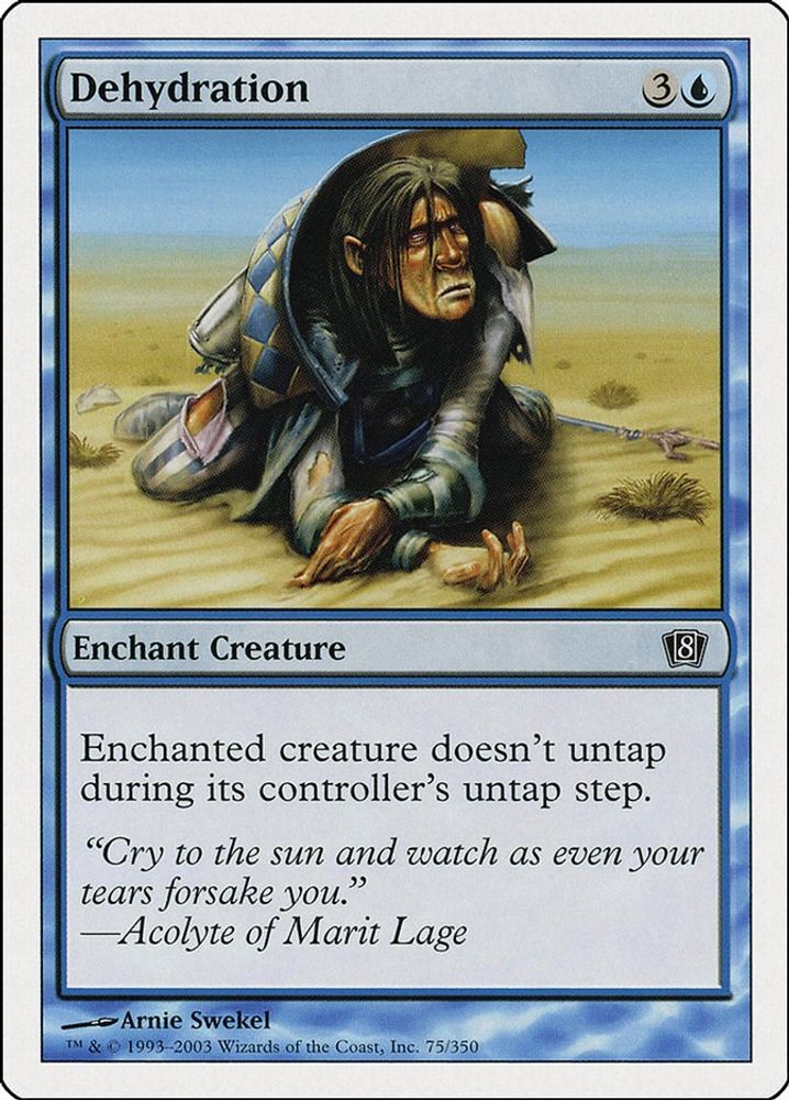 2003 Magic: The Gathering: 8th Edition (8ED) - Dehydration (#75★, Common) (, Near Mint)