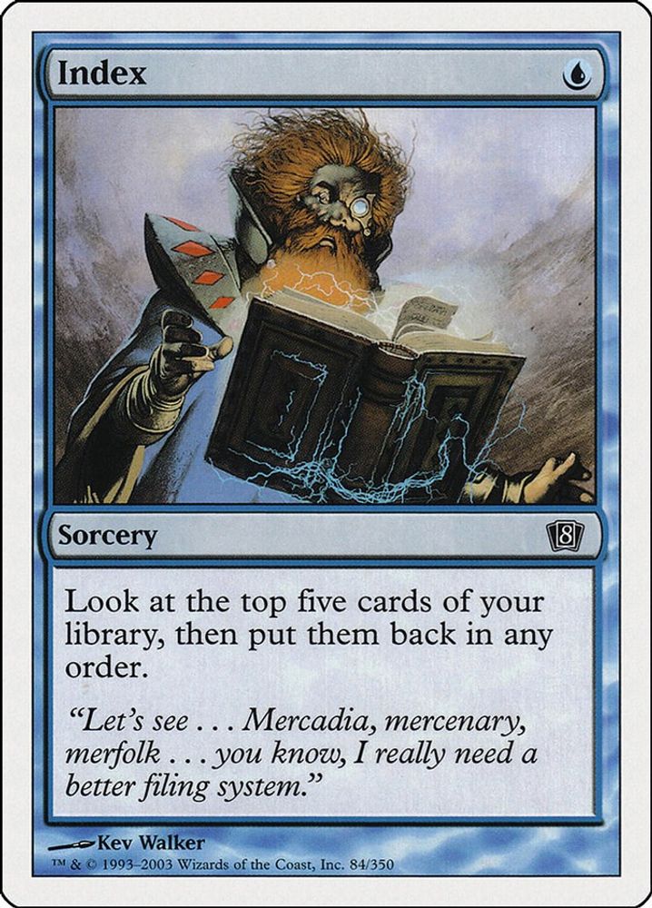 2003 Magic: The Gathering: 8th Edition (8ED) - Index (#84★, Common) (, Near Mint)