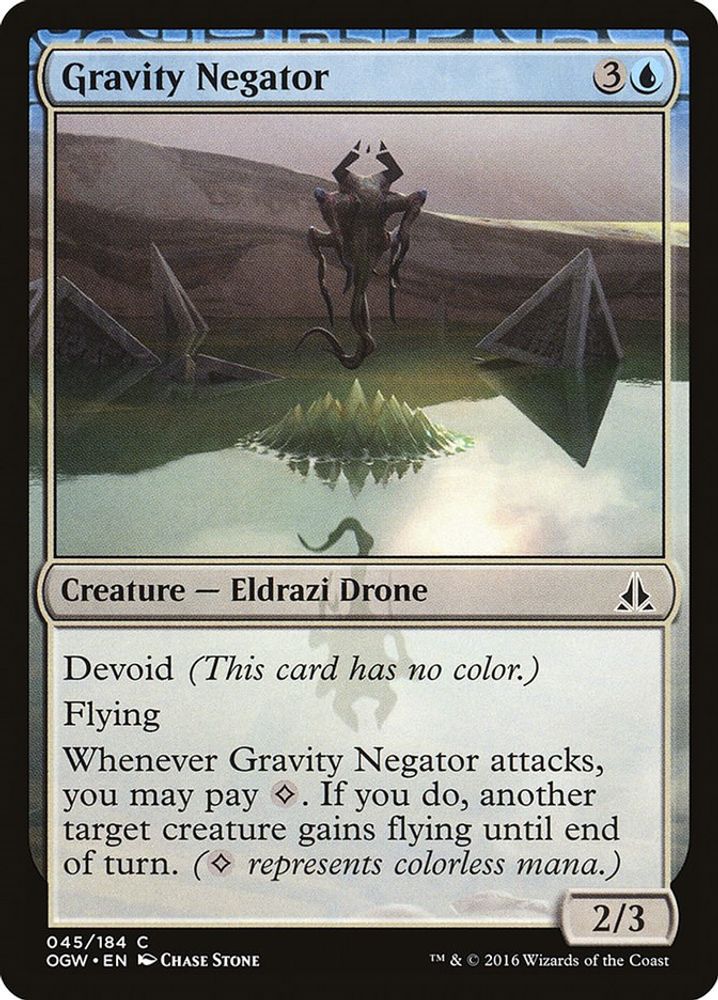 2016 Magic: The Gathering: Oath of the Gatewatch (OGW) - Gravity Negator (#45, Common) (, Near Mint)