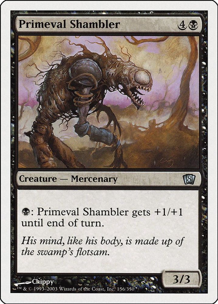2003 Magic: The Gathering: 8th Edition (8ED) - Primeval Shambler (#156★, Uncommon) (, Near Mint)