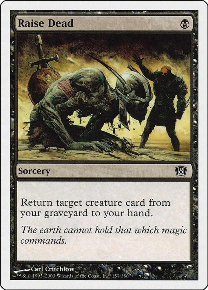 2003 Magic: The Gathering: 8th Edition (8ED) - Raise Dead (#157★, Common) (, Near Mint)