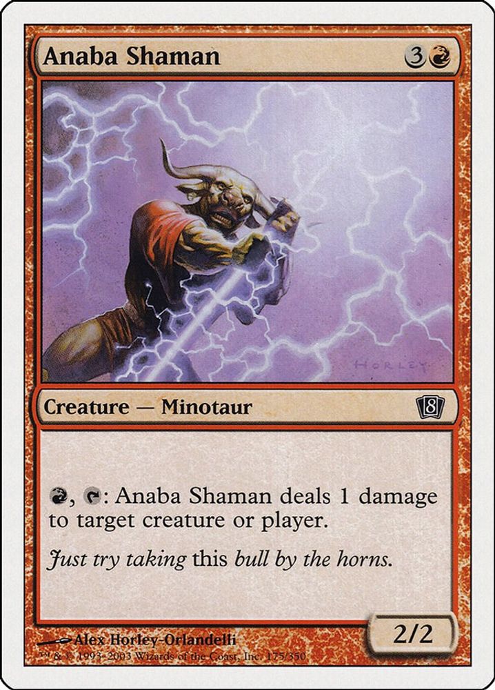 2003 Magic: The Gathering: 8th Edition (8ED) - Anaba Shaman (#175★, Common) (, Near Mint)
