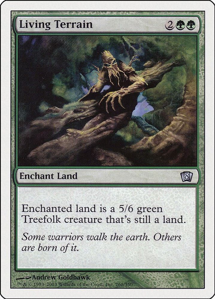 2003 Magic: The Gathering: 8th Edition (8ED) - Living Terrain (#260★, Uncommon) (, Near Mint)