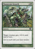 2003 Magic: The Gathering: 8th Edition (8ED) - Monstrous Growth (#266★, Common) (, Near Mint)