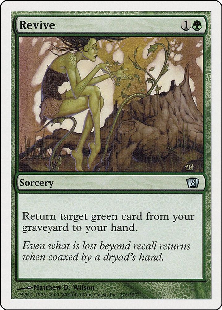 2003 Magic: The Gathering: 8th Edition (8ED) - Revive (#276★, Uncommon) (, Near Mint)