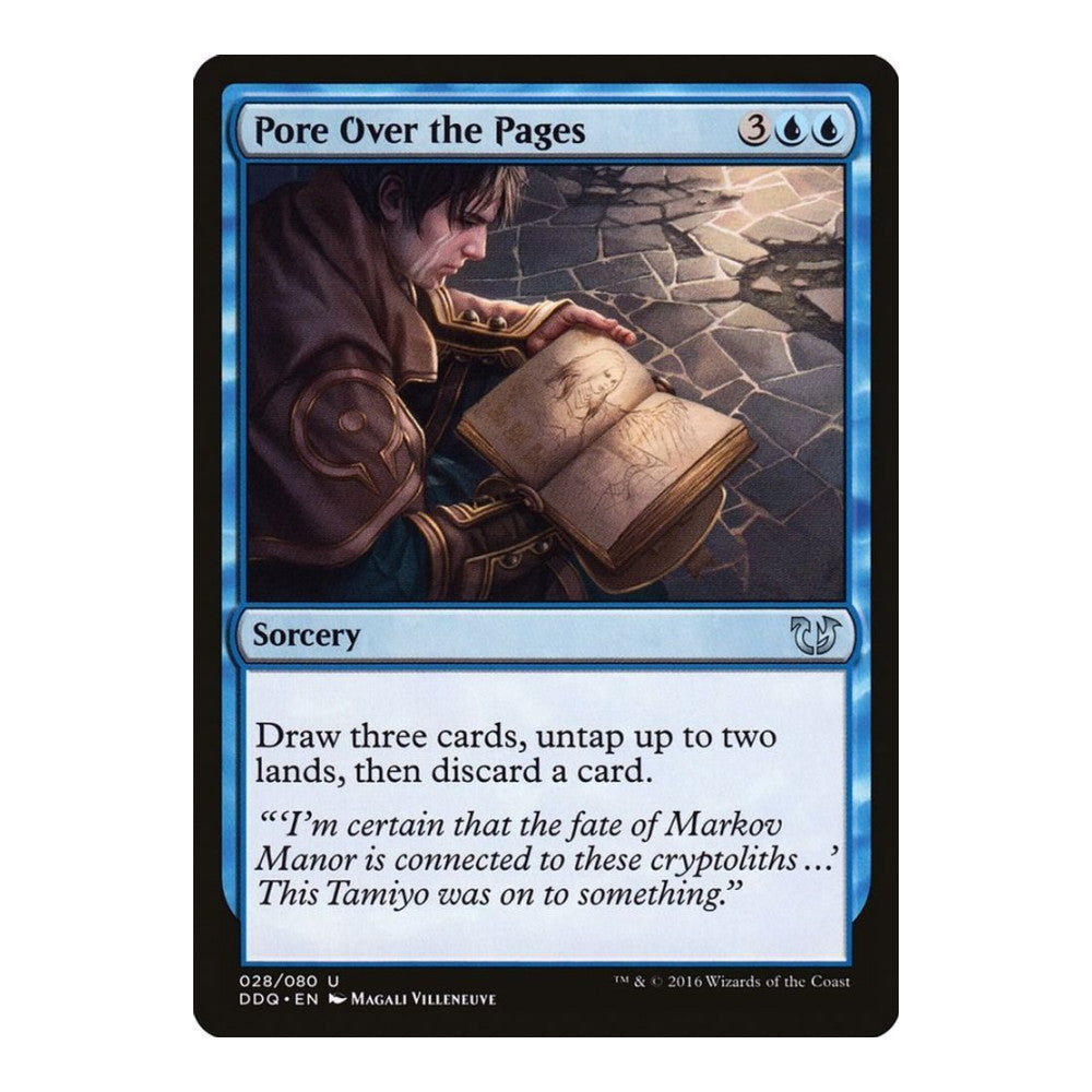 2016 Magic: The Gathering: Duel Decks: Blessed vs. Cursed (DDQ) - Pore Over the Pages (#28, Uncommon) (, Near Mint)