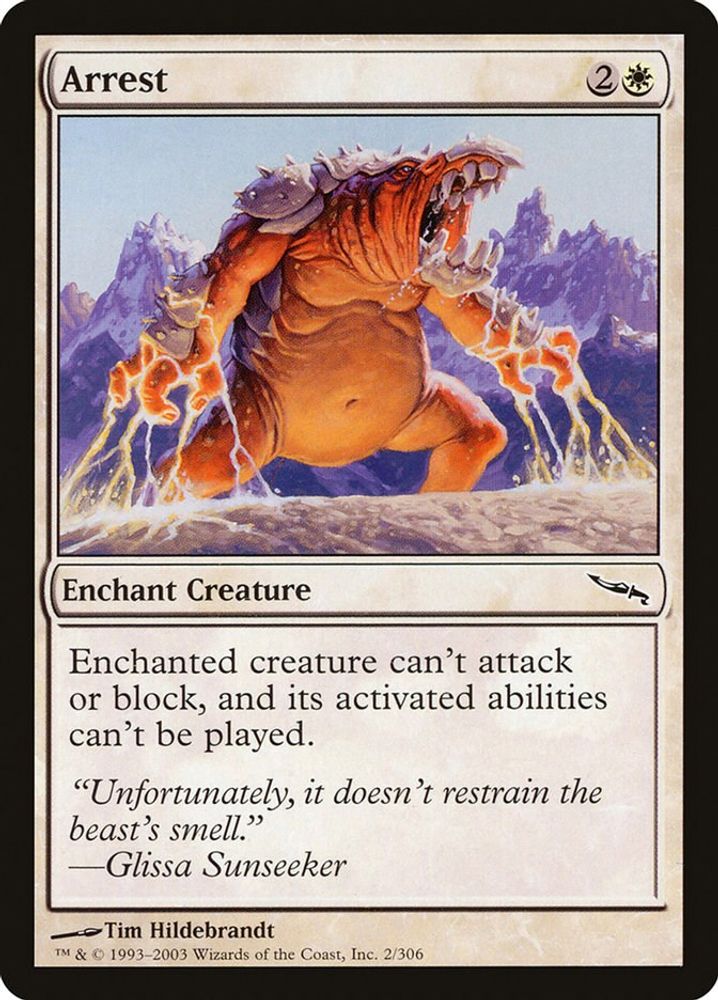 2003 Magic: The Gathering: Mirrodin (MRD) - Arrest (#2, Common) (, Near Mint)