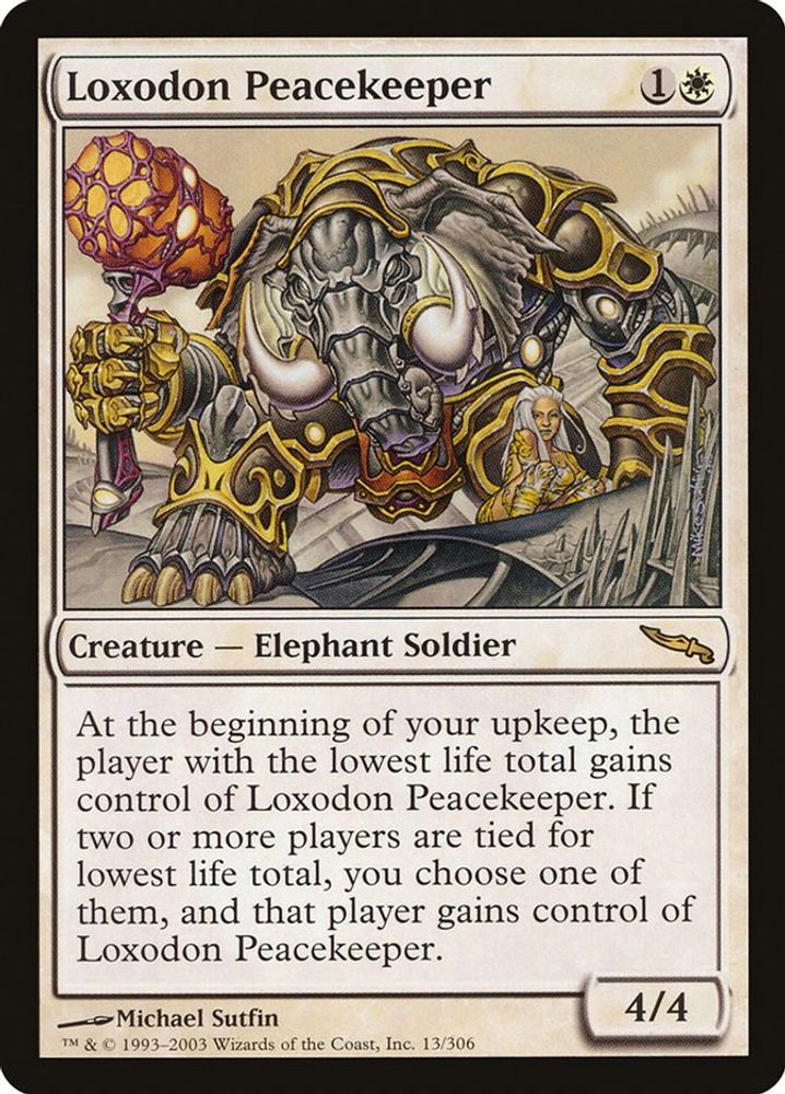2003 Magic: The Gathering: Mirrodin (MRD) - Loxodon Peacekeeper (#13, Rare) (, Near Mint)