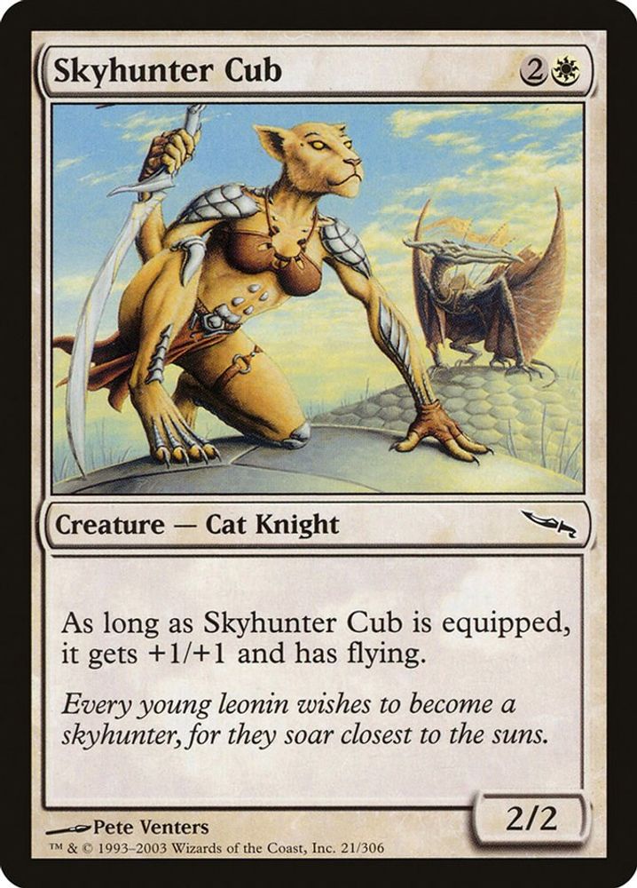 2003 Magic: The Gathering: Mirrodin (MRD) - Skyhunter Cub (#21, Common) (, Near Mint)
