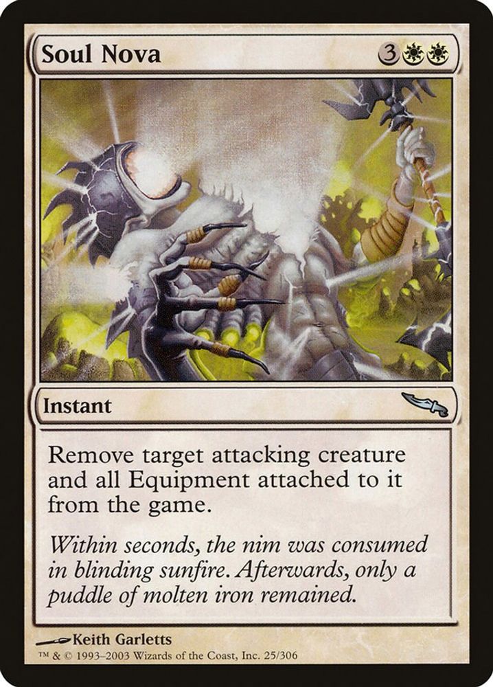 2003 Magic: The Gathering: Mirrodin (MRD) - Soul Nova (#25, Uncommon) (, Near Mint)