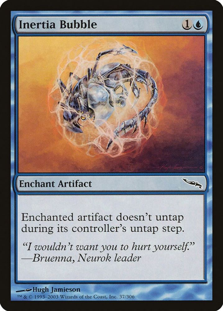 2003 Magic: The Gathering: Mirrodin (MRD) - Inertia Bubble (#37, Common) (, Near Mint)