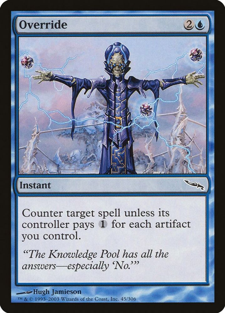 2003 Magic: The Gathering: Mirrodin (MRD) - Override (#45, Common) (, Near Mint)