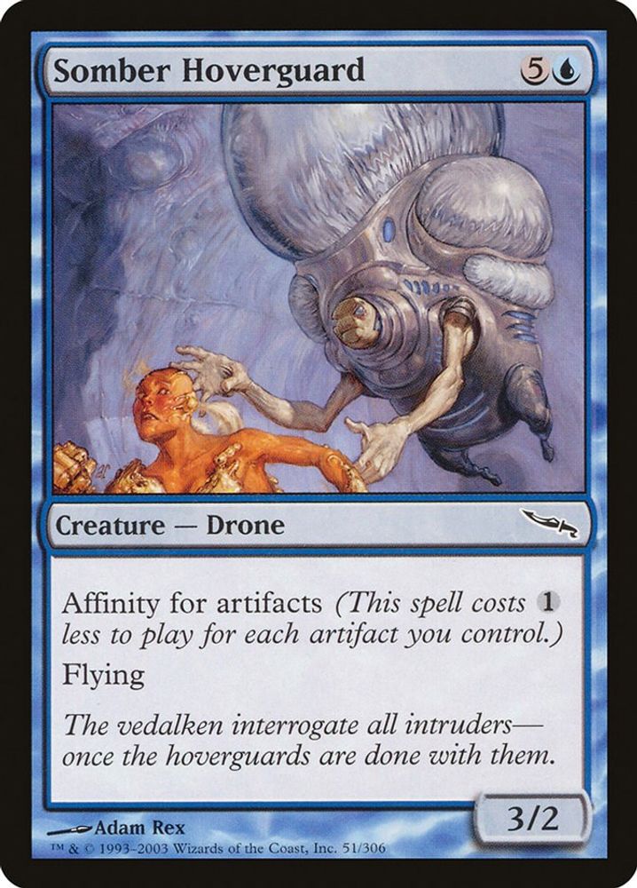2003 Magic: The Gathering: Mirrodin (MRD) - Somber Hoverguard (#51, Common) (, Near Mint)