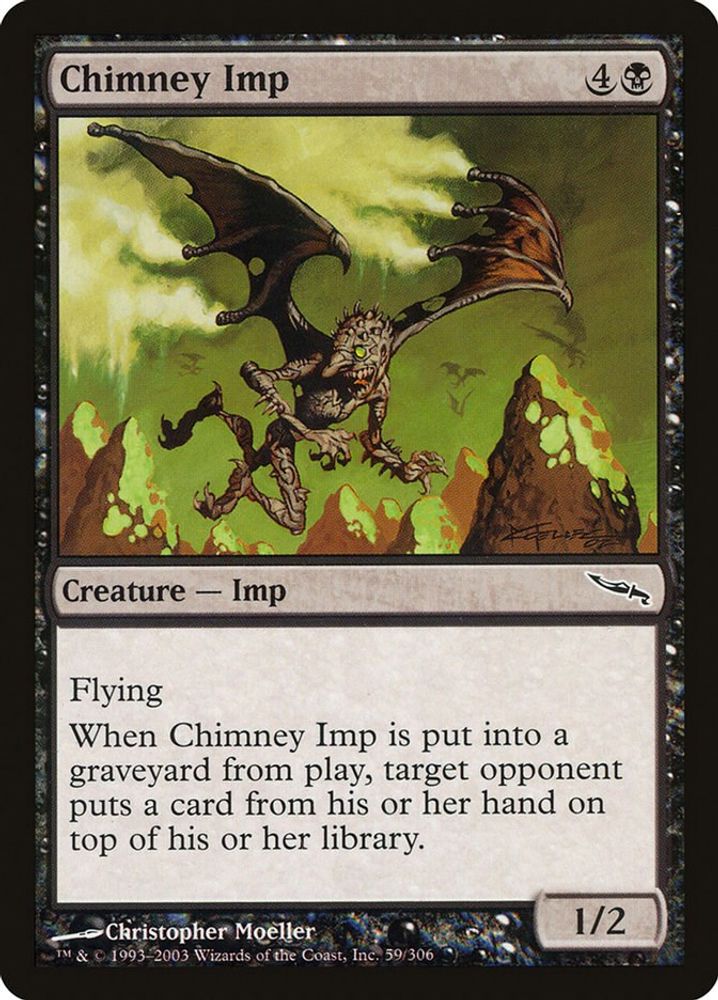 2003 Magic: The Gathering: Mirrodin (MRD) - Chimney Imp (#59, Common) (, Near Mint)
