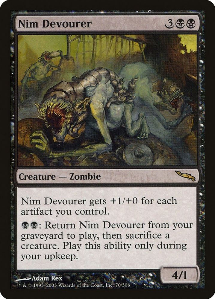 2003 Magic: The Gathering: Mirrodin (MRD) - Nim Devourer (#70, Rare) (, Near Mint)