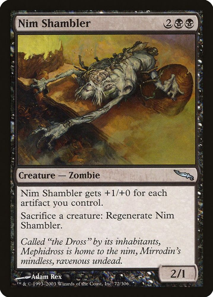 2003 Magic: The Gathering: Mirrodin (MRD) - Nim Shambler (#72, Uncommon) (, Near Mint)