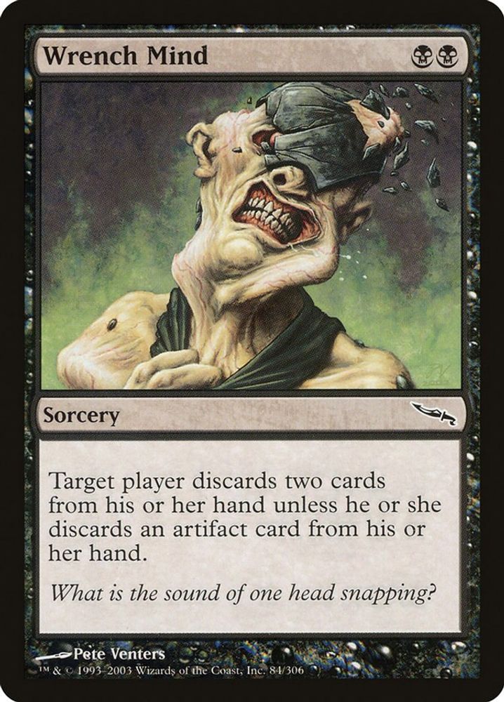 2003 Magic: The Gathering: Mirrodin (MRD) - Wrench Mind (#84, Common) (, Near Mint)