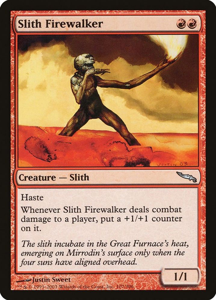 2003 Magic: The Gathering: Mirrodin (MRD) - Slith Firewalker (#107, Uncommon) (, Near Mint)