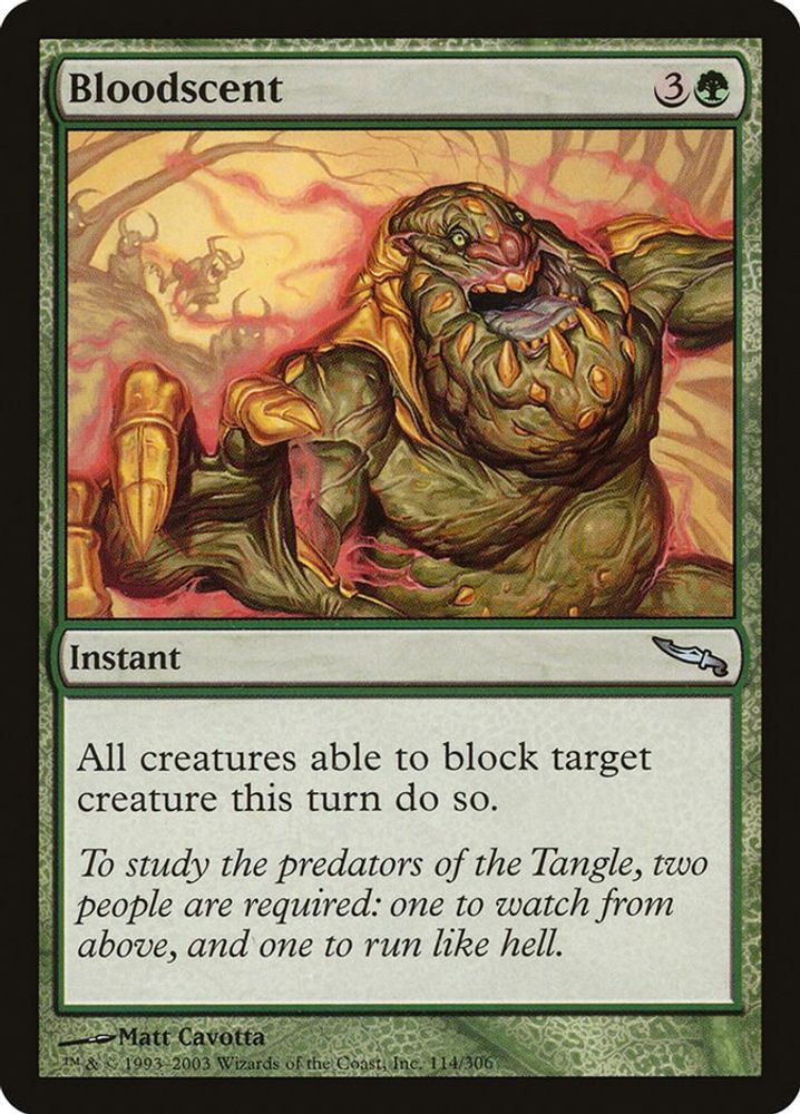 2003 Magic: The Gathering: Mirrodin (MRD) - Bloodscent (#114, Uncommon) (, Near Mint)