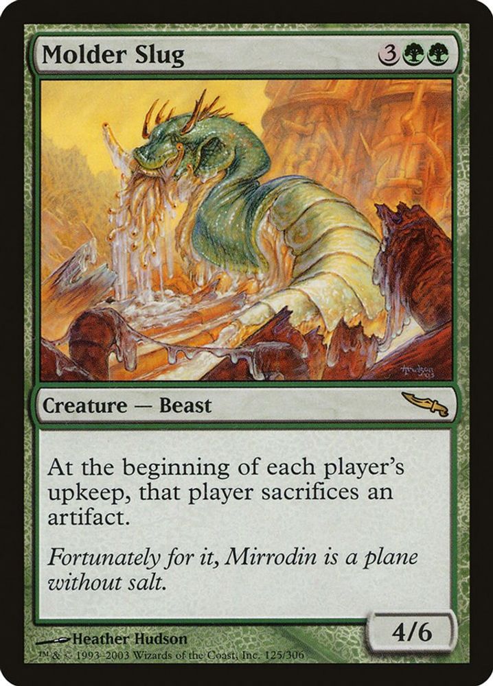 2003 Magic: The Gathering: Mirrodin (MRD) - Molder Slug (#125, Rare) (, Near Mint)