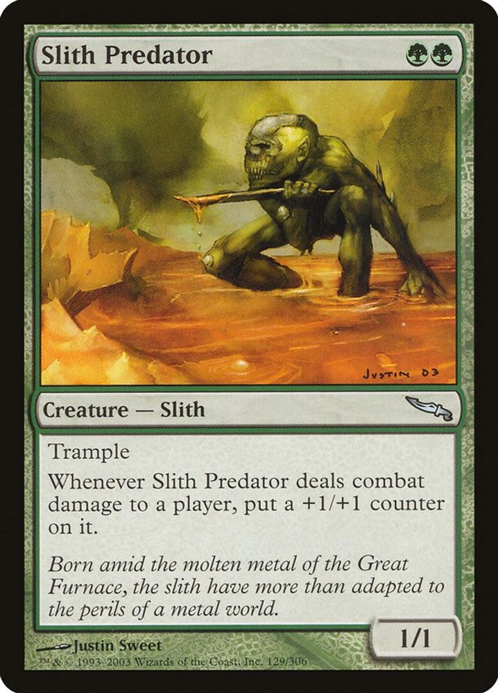 2003 Magic: The Gathering: Mirrodin (MRD) - Slith Predator (#129, Uncommon) (, Near Mint)