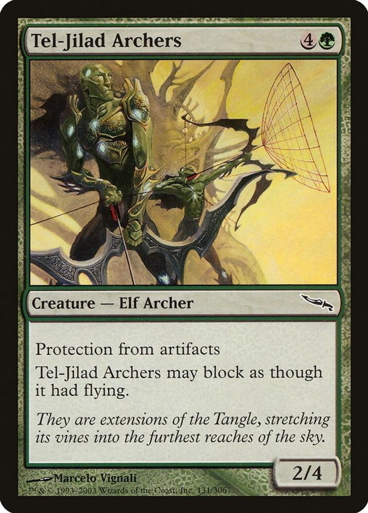 2003 Magic: The Gathering: Mirrodin (MRD) - Tel Jilad Archers (#131, Common) (, Near Mint)