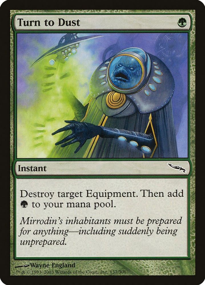 2003 Magic: The Gathering: Mirrodin (MRD) - Turn to Dust (#137, Common) (, Near Mint)