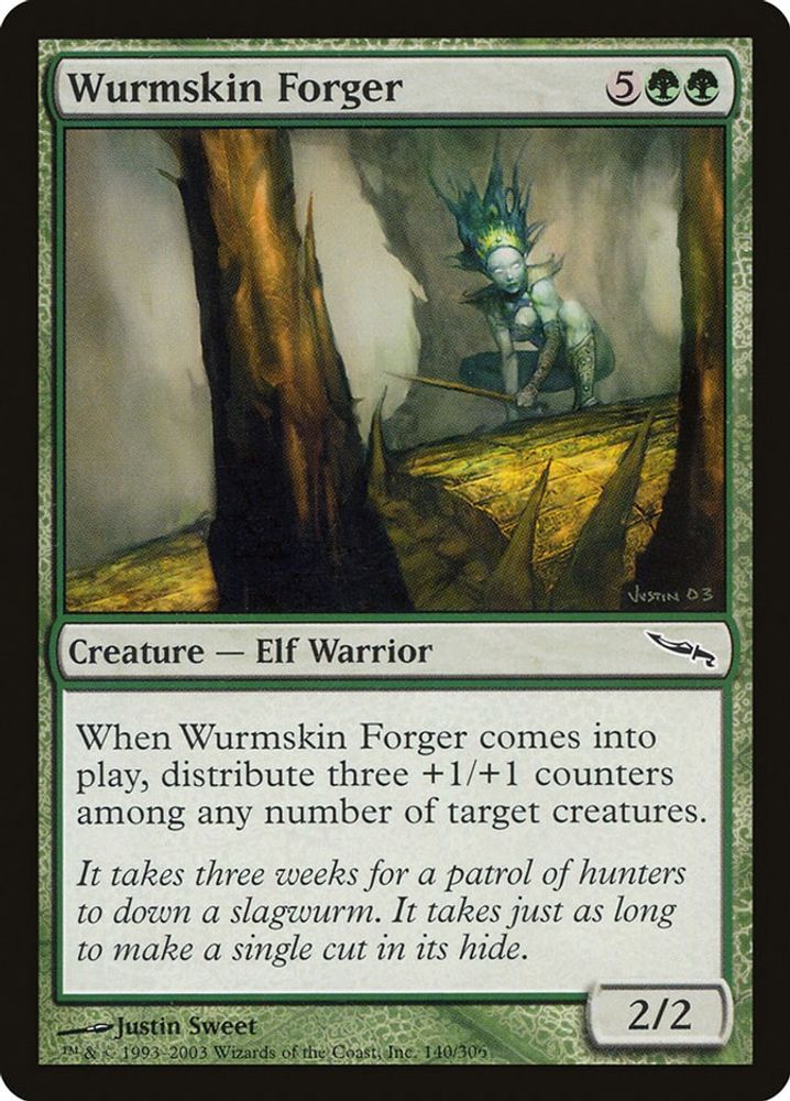 2003 Magic: The Gathering: Mirrodin (MRD) - Wurmskin Forger (#140, Common) (, Near Mint)